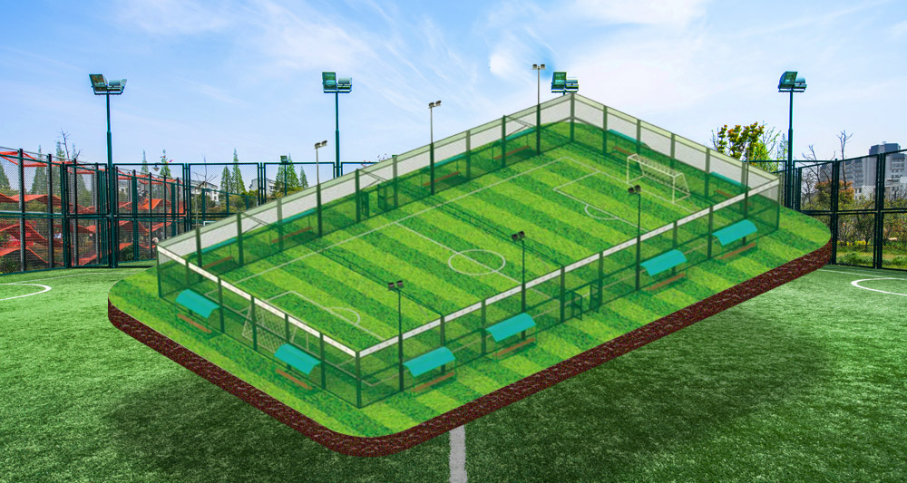 彈式緩沖籠式足球定制(zhì)場(chǎng)地(dì)